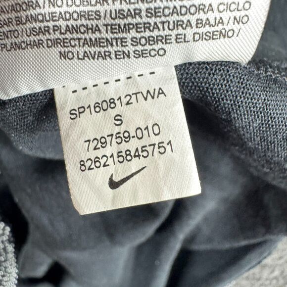 Nike Dri-Fit Swoosh Racer Tank Top Women's Small Black Allover Print Athletic - Picture 8 of 8